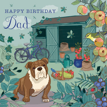 SAS117 - Happy Birthday Dad (Bulldog) Birthday Card