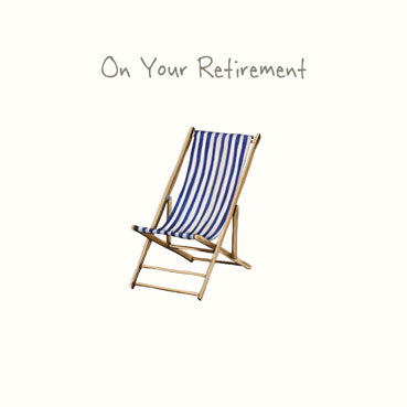 SP120 - On Your Retirement (Deckchair) Greeting Card