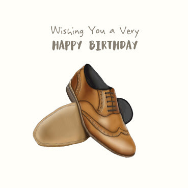 SP136 - Happy Birthday (Mens Shoes) Birthday Card