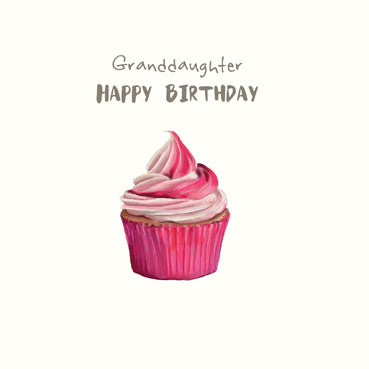 SP142 - Granddaughter Happy Birthday (Cupcake) Birthday Card