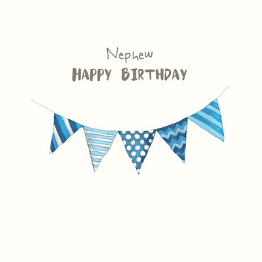 SP153 - Nephew Happy Birthday (Bunting) Birthday Card