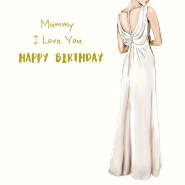 SPS810 - Mummy I Love You Birthday Card (With Adornments)