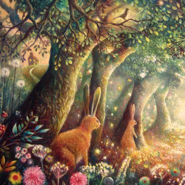 TR110 - Woodland Hares Greeting Card