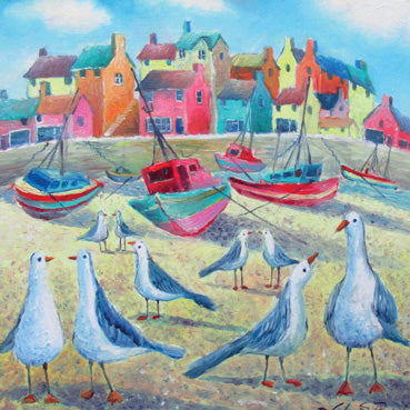 TR112 - Seagull Party Art Card