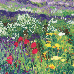 UTT109 - Yorkshire Lavender and Poppies Greeting Card