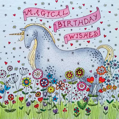 ATG101 - Magical Unicorn Birthday Card